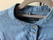 Vorschaubild 5 von Damen Jeanskleid Casual Blau Gr. 38/M Baumwolle Lyocell