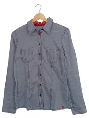 Vorschaubild 1 von EDC Damen Hemdbluse L Gestreift Mehrfarbig Baumwolle Langarm Casual