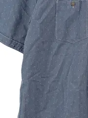 Vorschaubild 6 von Herren Freizeithemd Kurzarm Blau Gr. 54 XXL Baumwolle