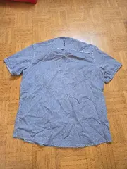 Vorschaubild 3 von Herren Freizeithemd Kurzarm Blau Gr. 54 XXL Baumwolle