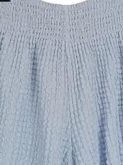 Vorschaubild 3 von Smocked Shorts Kinder Blau Gr. 164 Strukturmuster Raffungen Freizeit