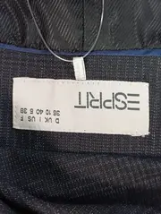 Vorschaubild 3 von Businesskleid Damen Gr. 36/S Grau Kariert Elegant Ärmellos