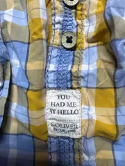 Vorschaubild 3 von Damen Hemdbluse kariert Gelb Gr. 34/XS Casual