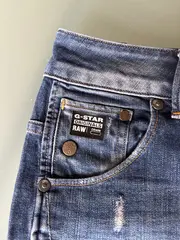 Vorschaubild 2 von Jeansrock Damen Gr. 27/38 Blau Distressed Mini 3301