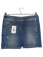 Vorschaubild 1 von Jeansrock Damen Gr. 27/38 Blau Distressed Mini 3301