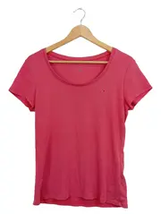 Vorschaubild 1 von Damen T-Shirt Pink Gr. 40 L Casual Baumwolle Logo
