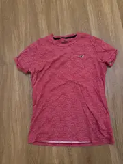 Vorschaubild 2 von Herren T-Shirt Rot Meliert Casual Gr. XS