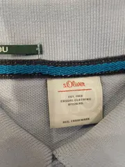 Vorschaubild 7 von Herren Poloshirt Gr. 46/S Blau Casual Baumwolle