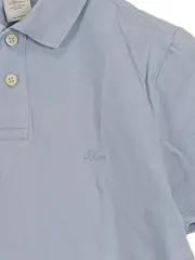 Vorschaubild 2 von Herren Poloshirt Gr. 46/S Blau Casual Baumwolle