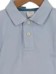 Vorschaubild 3 von Herren Poloshirt Gr. 46/S Blau Casual Baumwolle