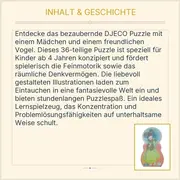 Vorschaubild 6 von Puzzle Kokeishi Japanisches Mädchen 36 Teile ab 4 Jahren 42x30cm