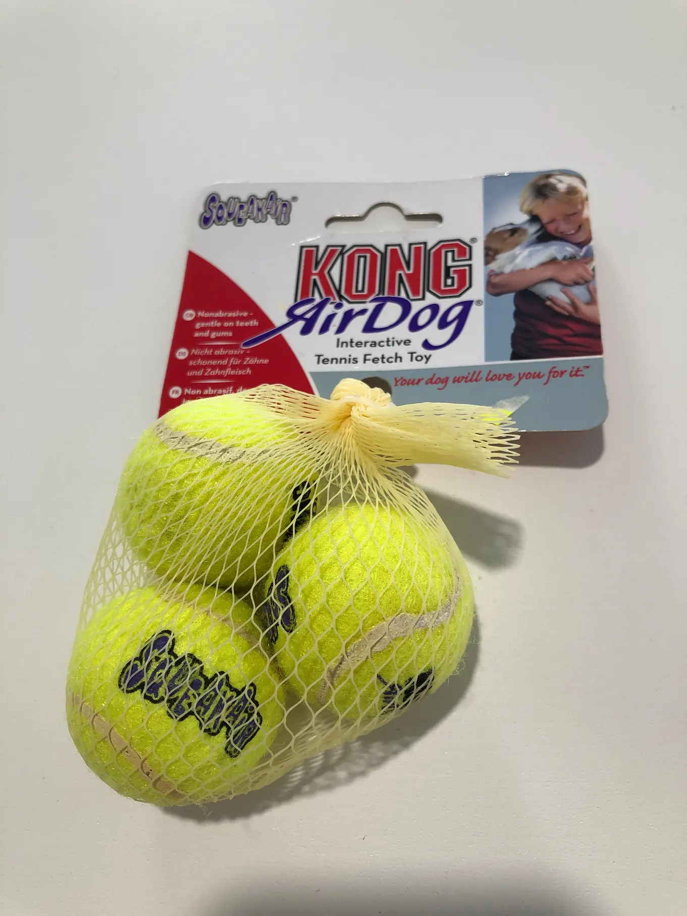 KONG AirDog Tennisbälle Gelb Hund Spielzeug Wurfball