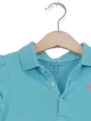 Vorschaubild 2 von Kinder Poloshirt Türkis Gr. 86 (18 Monate) Kurzarm Casual