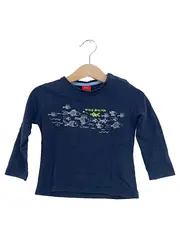 Vorschaubild 1 von Mädchen Langarmshirt Gr. 80 Blau Casual Fisch Motiv