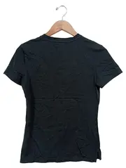 Vorschaubild 2 von Damen T-Shirt Schwarz Florales Muster Gr. 34/XS Baumwolle