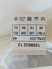 Vorschaubild 4 von Damen Faltenrock 44/XXL Weiß Elegant Rüschen