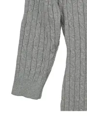 Vorschaubild 3 von Damen Strickkleid Grau Zopfstrick Midi Gr. 38;M Casual