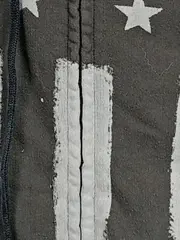 Vorschaubild 5 von Damen Kapuzenpullover Hoodie Grau Sterne Streifen Gr. 34;XS