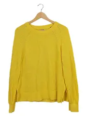 Vorschaubild 1 von Herren Pullover Gelb Gr. 50/L Baumwolle