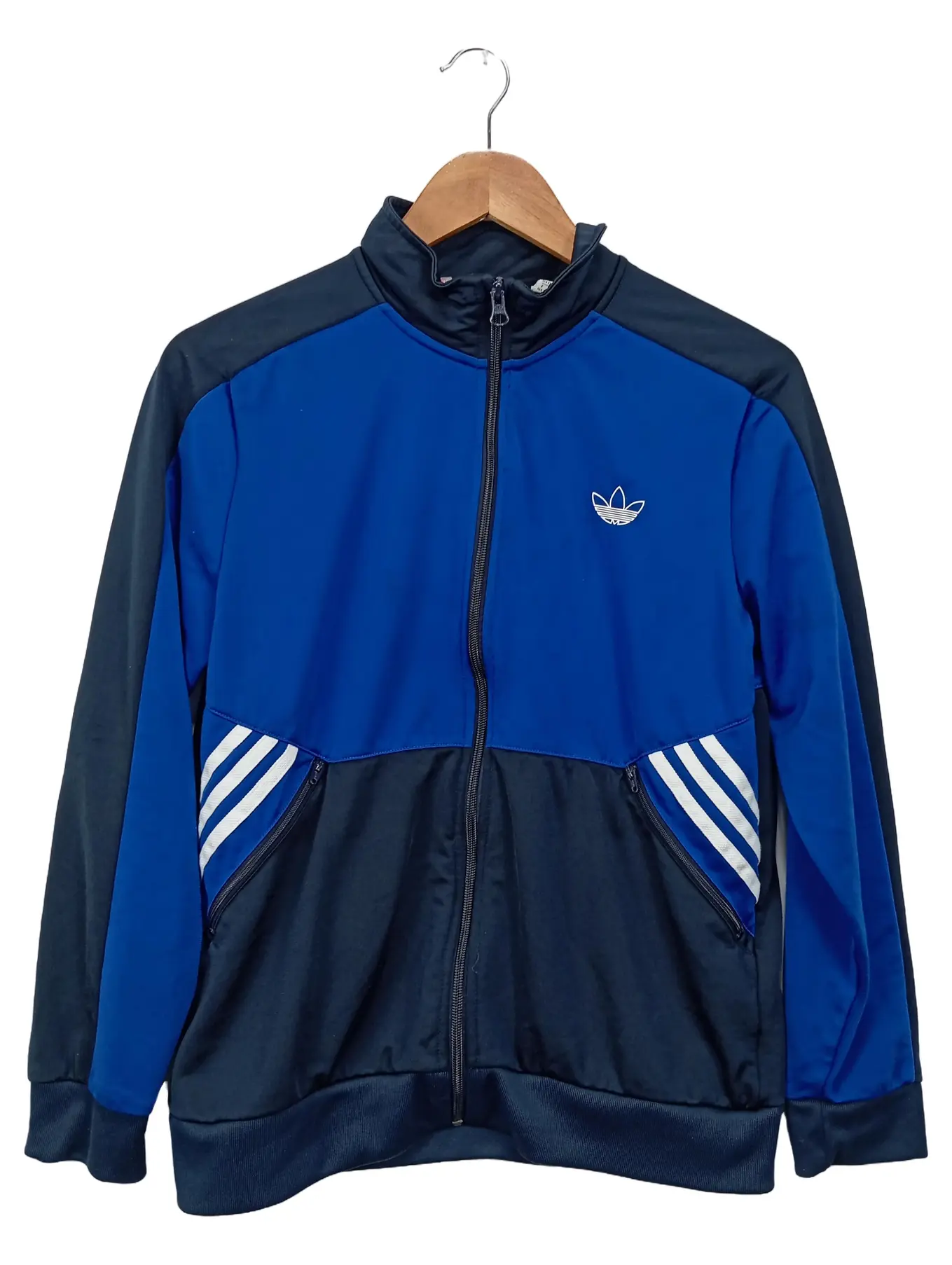 ADIDAS Trainingsjacke Kinder Jungen Jacke Gr. 164 Blau Sportlich