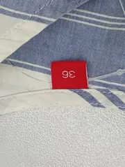 Vorschaubild 4 von Damen Bluse 36/S Blau Gestreift Klassisch Maritim Baumwolle