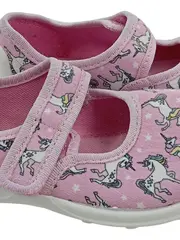 Vorschaubild 3 von Mary Jane Hausschuhe Kinder Rosa Tiermotive Klettverschluss Gr. 26