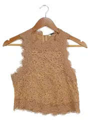 Vorschaubild 1 von Damen Bustier Crop Top Spitze Beige Gr. M Feminin