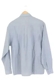 Vorschaubild 2 von Business Hemd Herren 50/L Blau Klassisch Langarm Baumwolle Büro