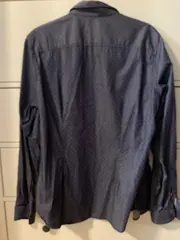 Vorschaubild 2 von Herren Freizeithemd Gr. M Blau Slim Fit Langarm Hemd