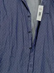 Vorschaubild 3 von Herren Freizeithemd Gr. M Blau Slim Fit Langarm Hemd