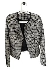 Vorschaubild 1 von WE Damen Blazer Jacke Gr. 32/XXS Schwarz Weiß Grafisch Elegant