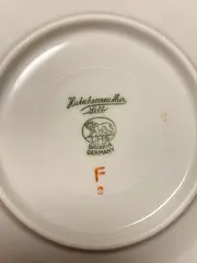 Vorschaubild 3 von Selb Unterteller Porzellan Getreidemotiv Bavaria Germany 16cm