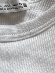 Vorschaubild 3 von Damen Body Kurzarm Rippstrick Weiß Gr. XA Basic
