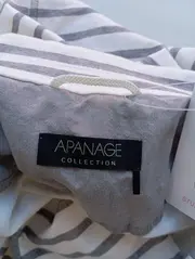 Vorschaubild 3 von Damen Sweatjacke Gr. 44/XXL Grau Gestreift Klassisch Casual