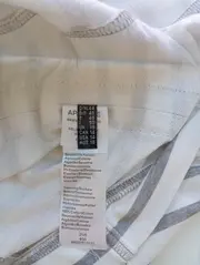 Vorschaubild 4 von Damen Sweatjacke Gr. 44/XXL Grau Gestreift Klassisch Casual