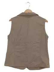 Vorschaubild 2 von Leichte Damen Weste Gr. 40/L Beige Casual Strukturmuster