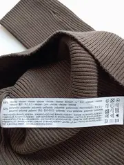 Vorschaubild 4 von Damen Pullover Rippstrick Gr. S/36 Braun Zierknöpfe Langarm