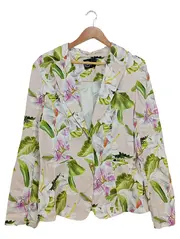 Vorschaubild 1 von Damen Blazer 42 XL Mehrfarbig Blumenmuster Frühjahr/Sommer