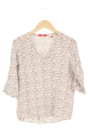 Vorschaubild 1 von Damen Bluse Gr. 34/XS Beige Florales Muster Viskose