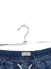 Vorschaubild 4 von Herren Shorts Blattmuster Denim Blau Größe L Elastikbund