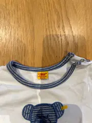 Vorschaubild 3 von Kinder Langarmshirt Gr. 68 Weiß Casual mit Teddy-Applikation