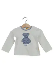 Vorschaubild 1 von Kinder Langarmshirt Gr. 68 Weiß Casual mit Teddy-Applikation