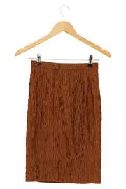 Vorschaubild 2 von Faltenrock Damen 38;M Braun Elegant Vintage Midirock 56cm
