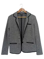 Vorschaubild 4 von Damen Blazer Gr. 36/S Grau Klassisch Jacke