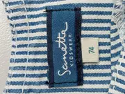 Vorschaubild 3 von Kinder Freizeitkleid Gr. 74 Blau Weiß gestreift Baumwolle