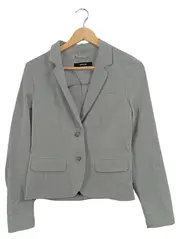 Vorschaubild 1 von Blazer Damen Business Grau Gr. 38/M Strukturmuster Langarm