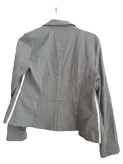 Vorschaubild 2 von Blazer Damen Business Grau Gr. 38/M Strukturmuster Langarm