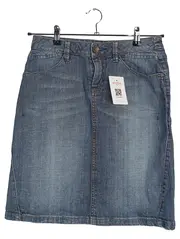 Vorschaubild 1 von Damen Jeansrock Gr. 36 Blau Casual Midirock