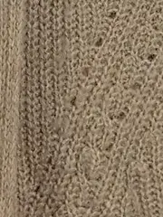 Vorschaubild 3 von Damen Strickjacke Gr. 40 L Langarm Rippstrick Lochmuster Mehrfarbig