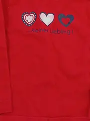 Vorschaubild 3 von Langarmshirt Mädchen Gr. 68 Rot Herz Applikation Casual